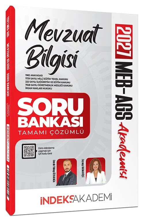 İndeks Akademi 2027 MEB-AGS Akademisi Mevzuat Bilgisi Soru Bankası Çözümlü - Emrah Vahap Özkaraca, Zeynep Salman İçli İndeks Akademi Yayıncılık