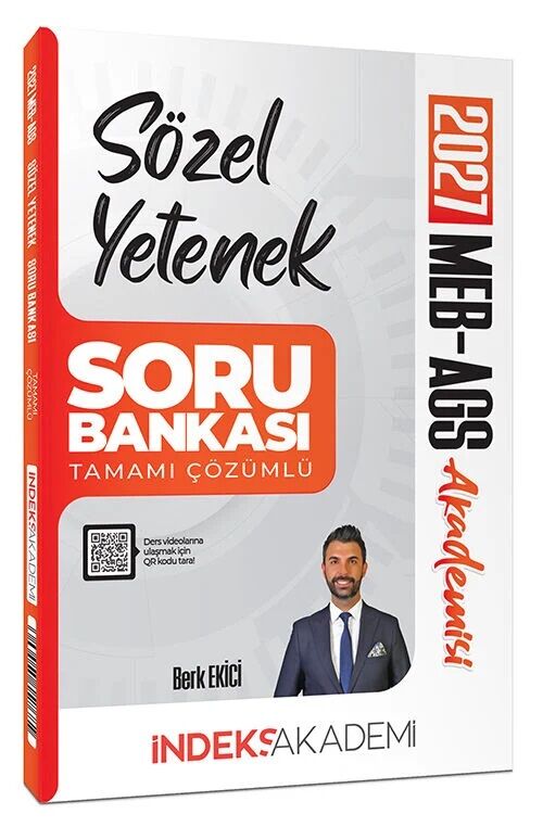 İndeks Akademi 2027 MEB-AGS Akademisi Sözel Yetenek Soru Bankası Çözümlü - Berk Ekici İndeks Akademi Yayıncılık