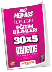 Yönerge 2027 MEB-AGS Eğitim Bilimleri İLELEBET 30x5 Deneme Çözümlü Yönerge Yayınları