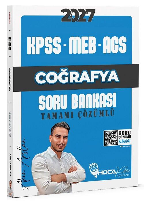Hoca Kafası 2027 KPSS MEB-AGS Coğrafya Soru Bankası Çözümlü - Akın Arslan Hoca Kafası Yayınları