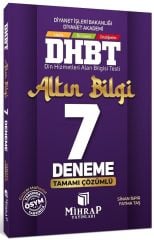 Mihrap DHBT Altın Bilgi 7 Deneme Çözümlü - Sinan İspir, Fatma Taş Mihrap Yayınları - İADESİZ