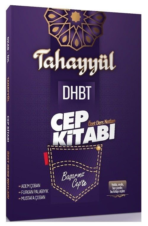 Tahayyül DHBT Cep Kitabı Özet Ders Notları - Mustafa Çoban, Adem Çoban, Furkan Palabıyık Tahayyül Yayınları - İADESİZ