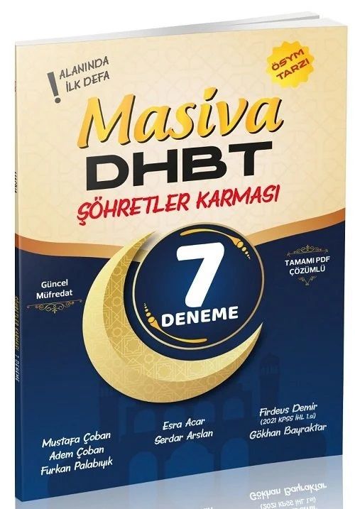 Masiva DHBT Şöhretler Karması 7 Deneme Masiva Yayınları - İADESİZ