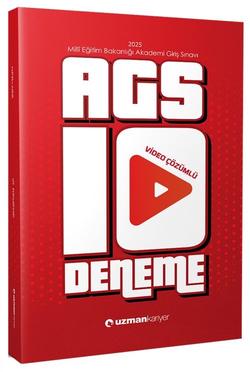 Uzman Kariyer MEB-AGS 10 Deneme Çözümlü Uzman Kariyer Yayınları